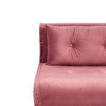 2-Sitzer Schlafsofa Samtstoff rosa VESTFOLD