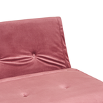 2-Sitzer Schlafsofa Samtstoff rosa VESTFOLD