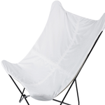 Sessel NYBRO Samtstoff Weiss