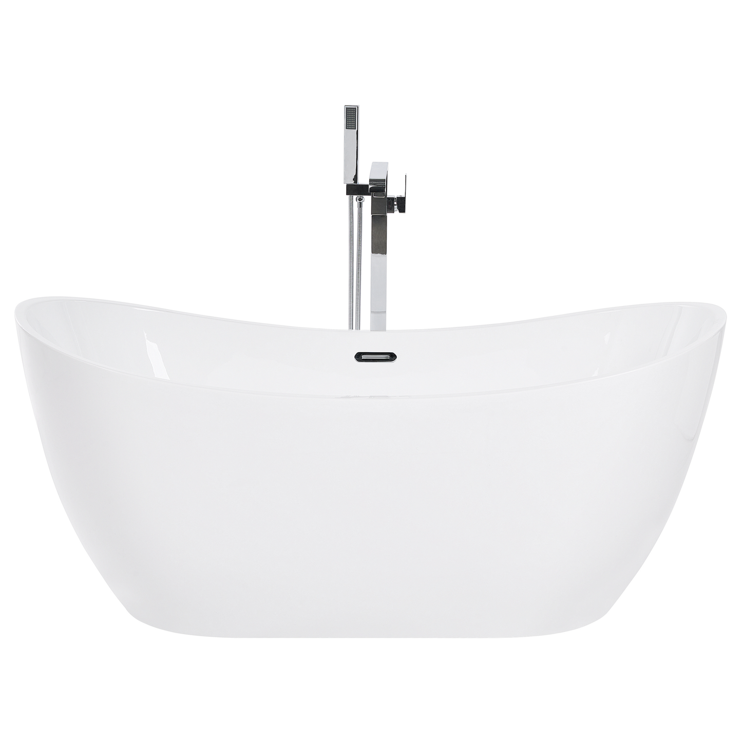 Badewanne freistehend weiss oval 170 x 77 cm ANTIGUA