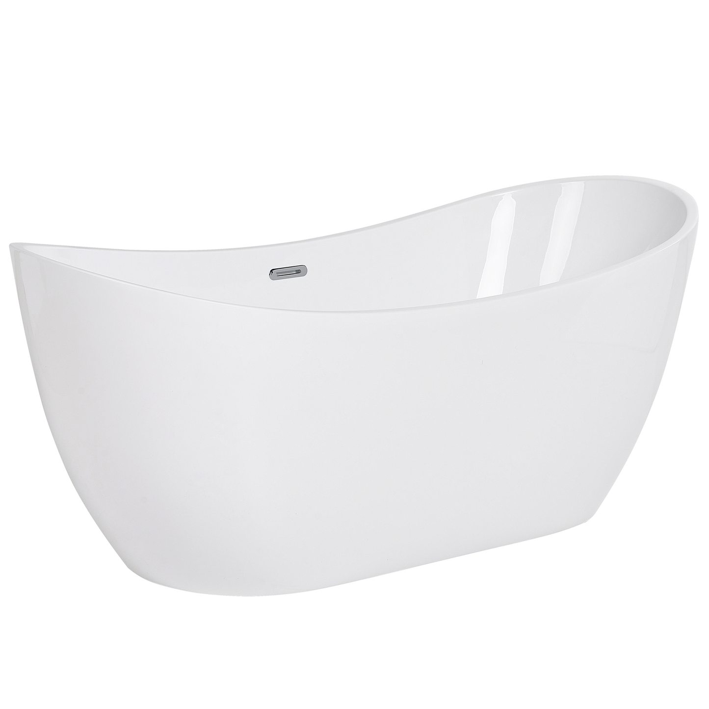 Badewanne freistehend weiss oval 170 x 77 cm ANTIGUA