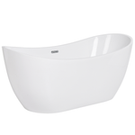 Badewanne freistehend weiss oval 170 x 77 cm ANTIGUA