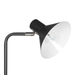 Stehlampe RIMAVA verstellbar Metall Schwarz