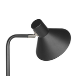 Stehlampe RIMAVA verstellbar Metall Schwarz