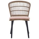 Gartenmöbel Set 6-Sitzer ALIANO inkl. Kissen Polyrattan Pastellrosa