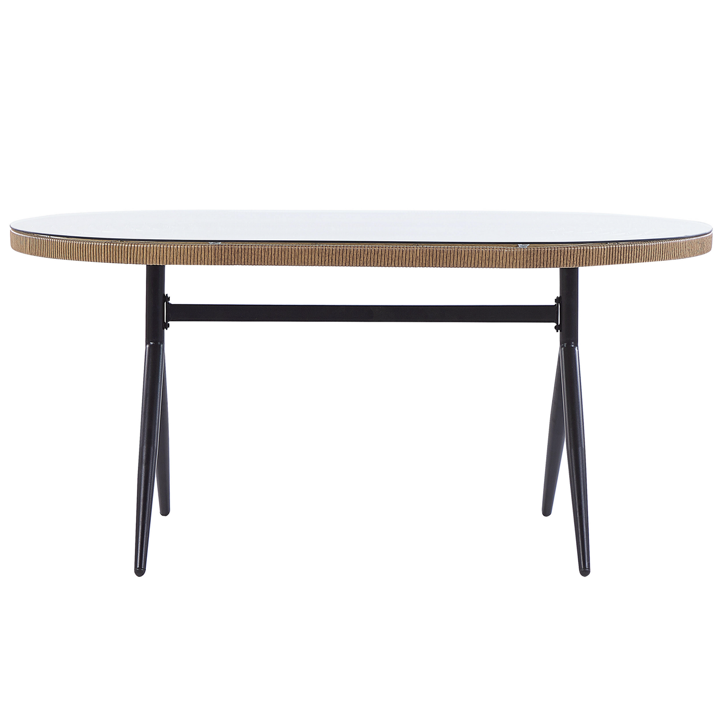 Gartenmöbel Set 6-Sitzer ALIANO inkl. Kissen Polyrattan Pastellrosa