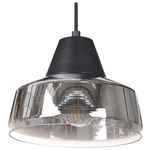 Hängelampe TALPARO Glas Silber