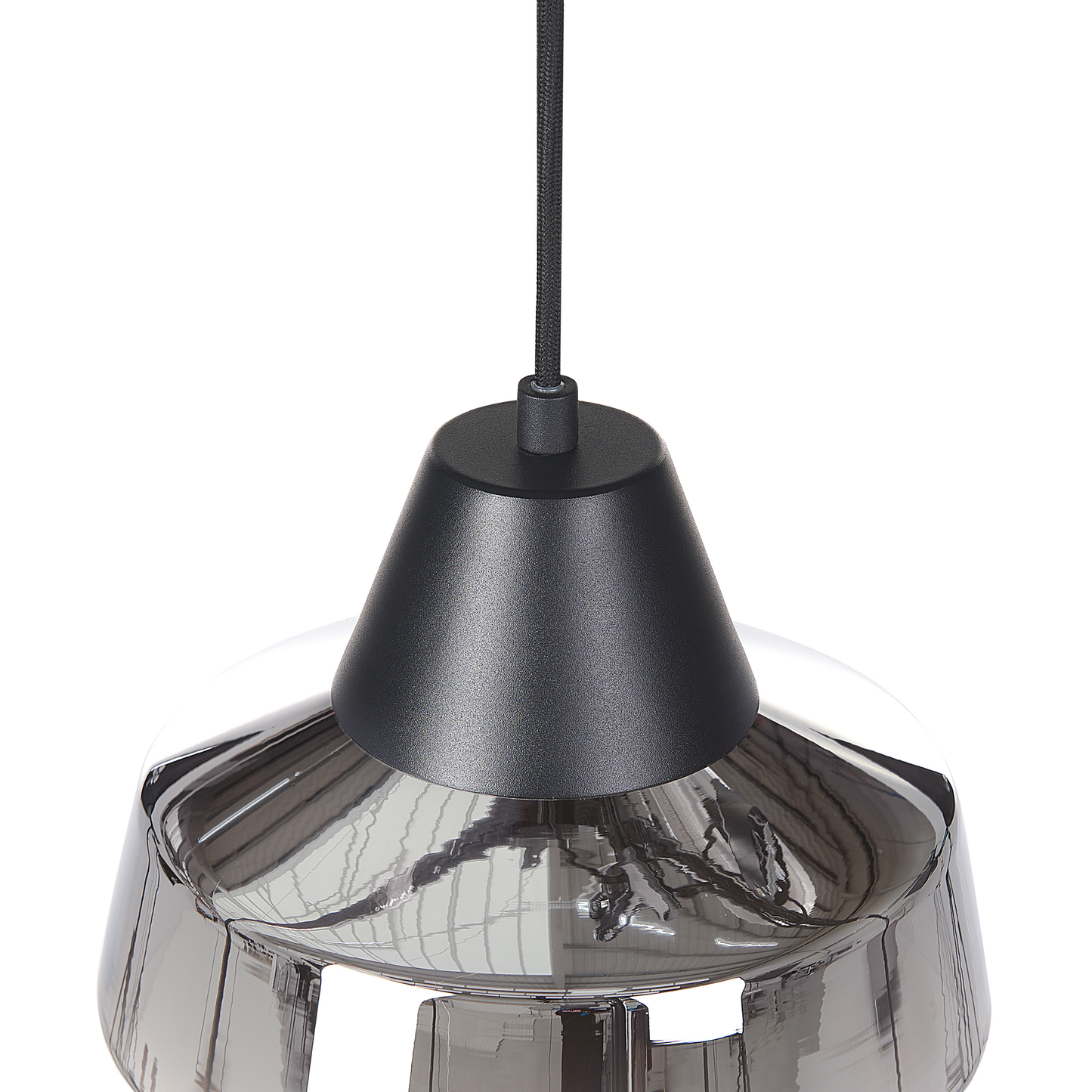 Hängelampe TALPARO Glas Silber