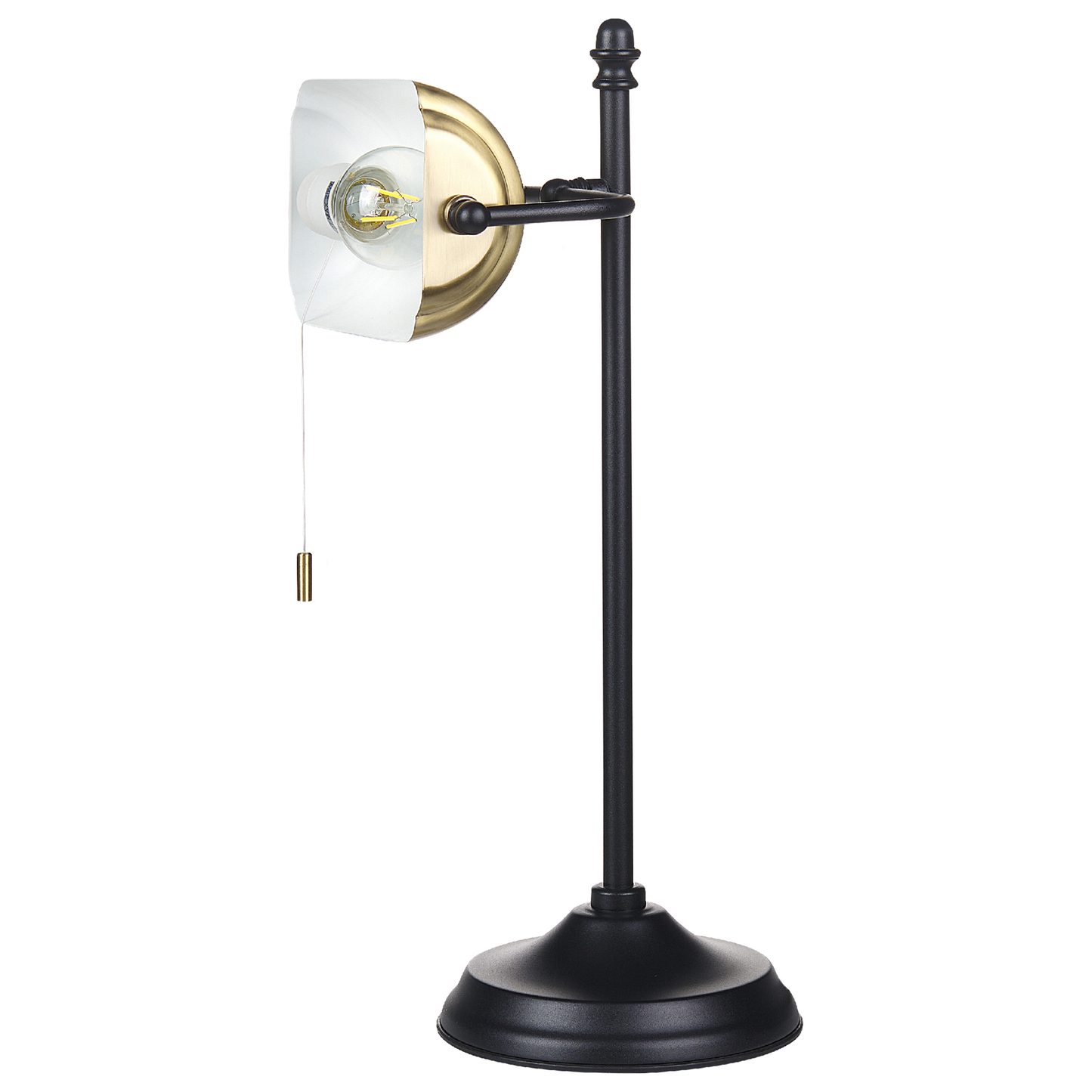 Schreibtischlampe MARAVAL Metall Schwarz / Gold