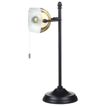 Schreibtischlampe MARAVAL Metall Schwarz / Gold