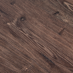 Beistelltisch 2er Set dunkler Holzfarbton / schwarz rund TIPPO