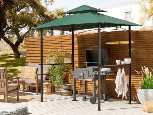 Pavillon NARO Metall 240 cm 148 cm Dunkelgrün