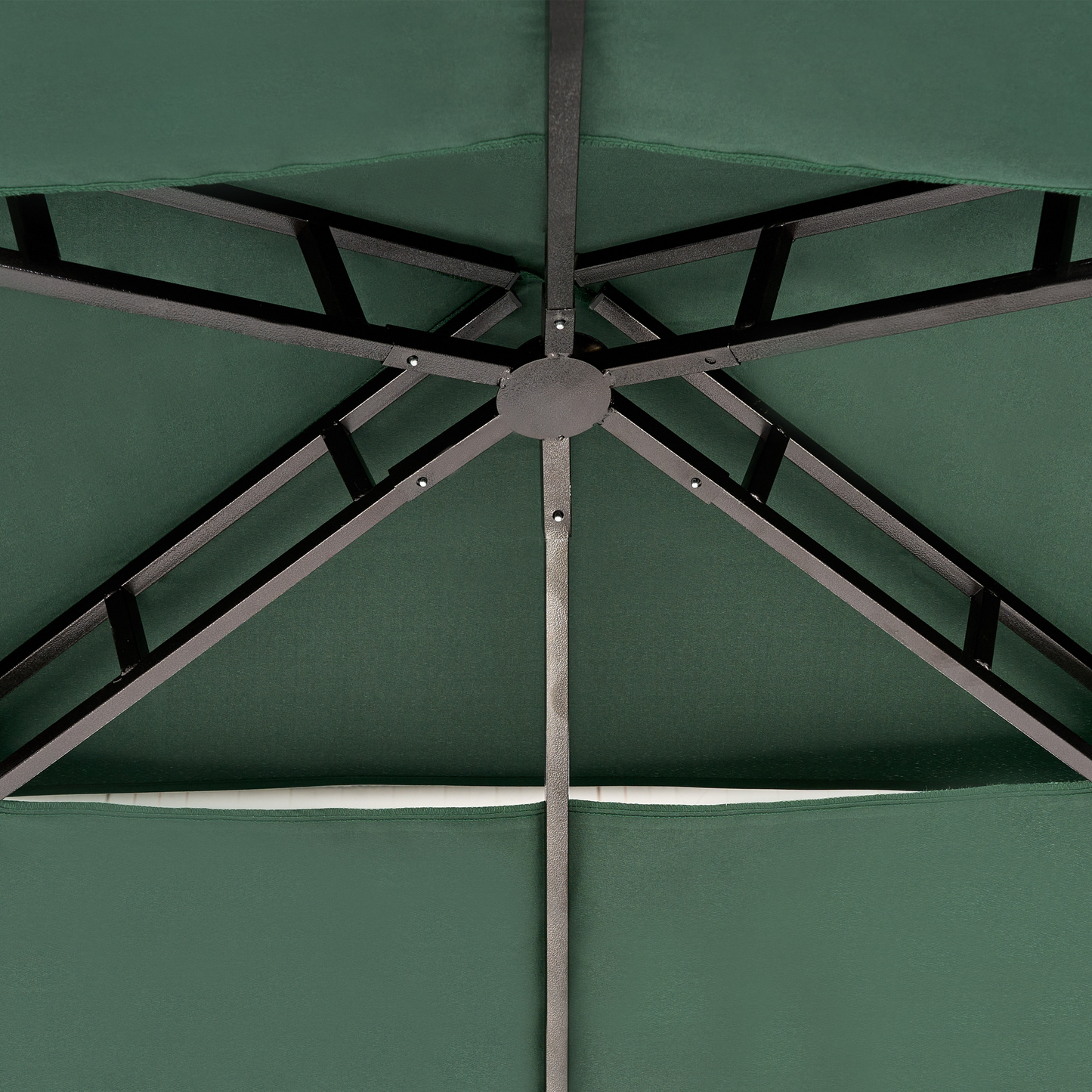 Pavillon NARO Metall 240 cm 148 cm Dunkelgrün