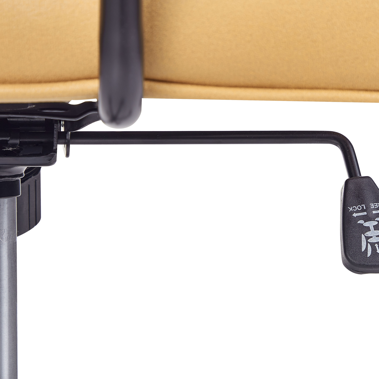 Bürostuhl drehbar PAWNEE Kunstleder Gelb