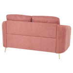 2-Sitzer Sofa Polsterbezug rosa / gold TROSA