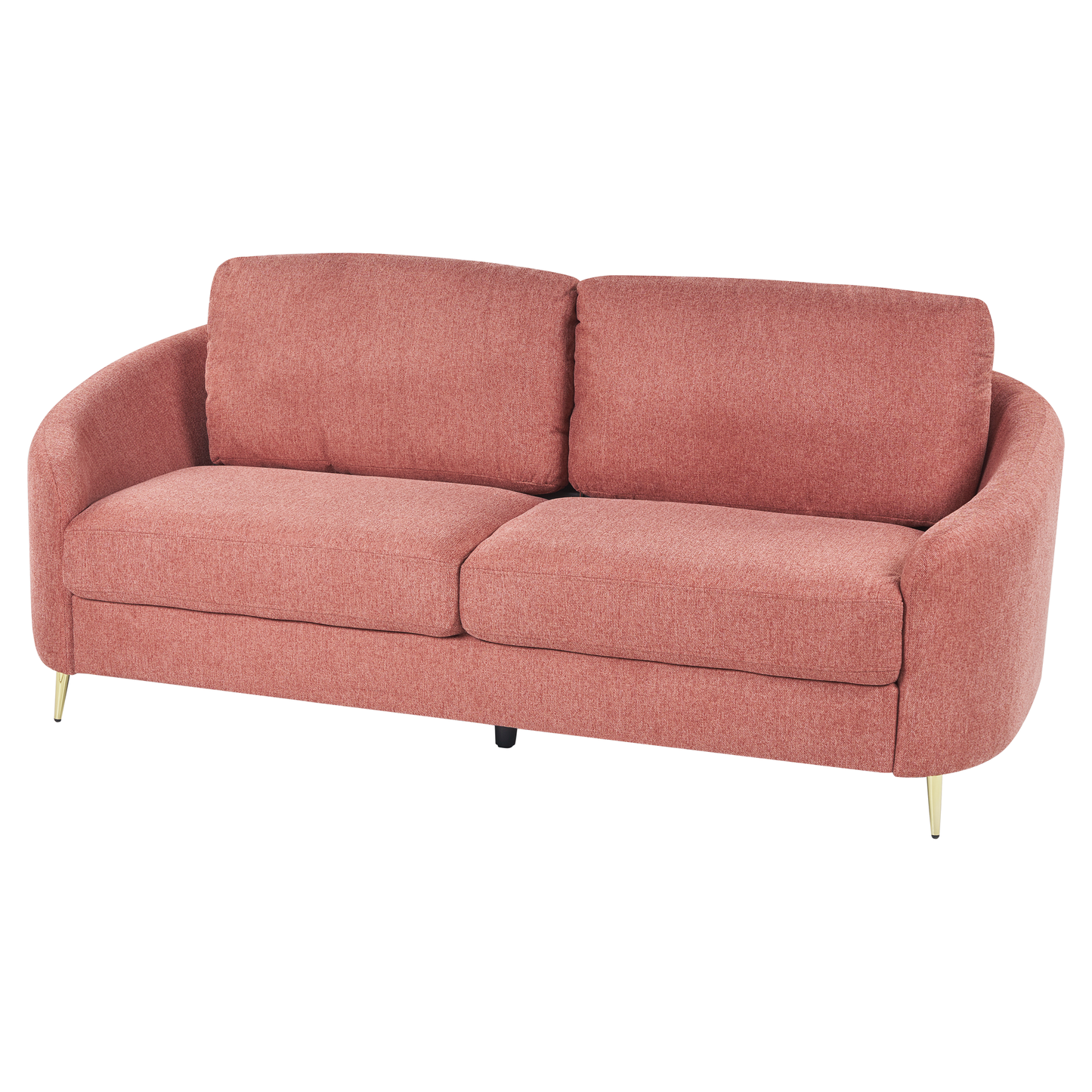 3-Sitzer Sofa Polsterbezug rosa / gold TROSA