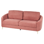 3-Sitzer Sofa Polsterbezug rosa / gold TROSA