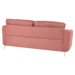 3-Sitzer Sofa Polsterbezug rosa / gold TROSA