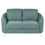 2-Sitzer Sofa Polsterbezug mintgrün / gold TROSA