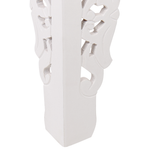 Beistelltisch 2er Set Glas weiss quadratisch AMADPUR