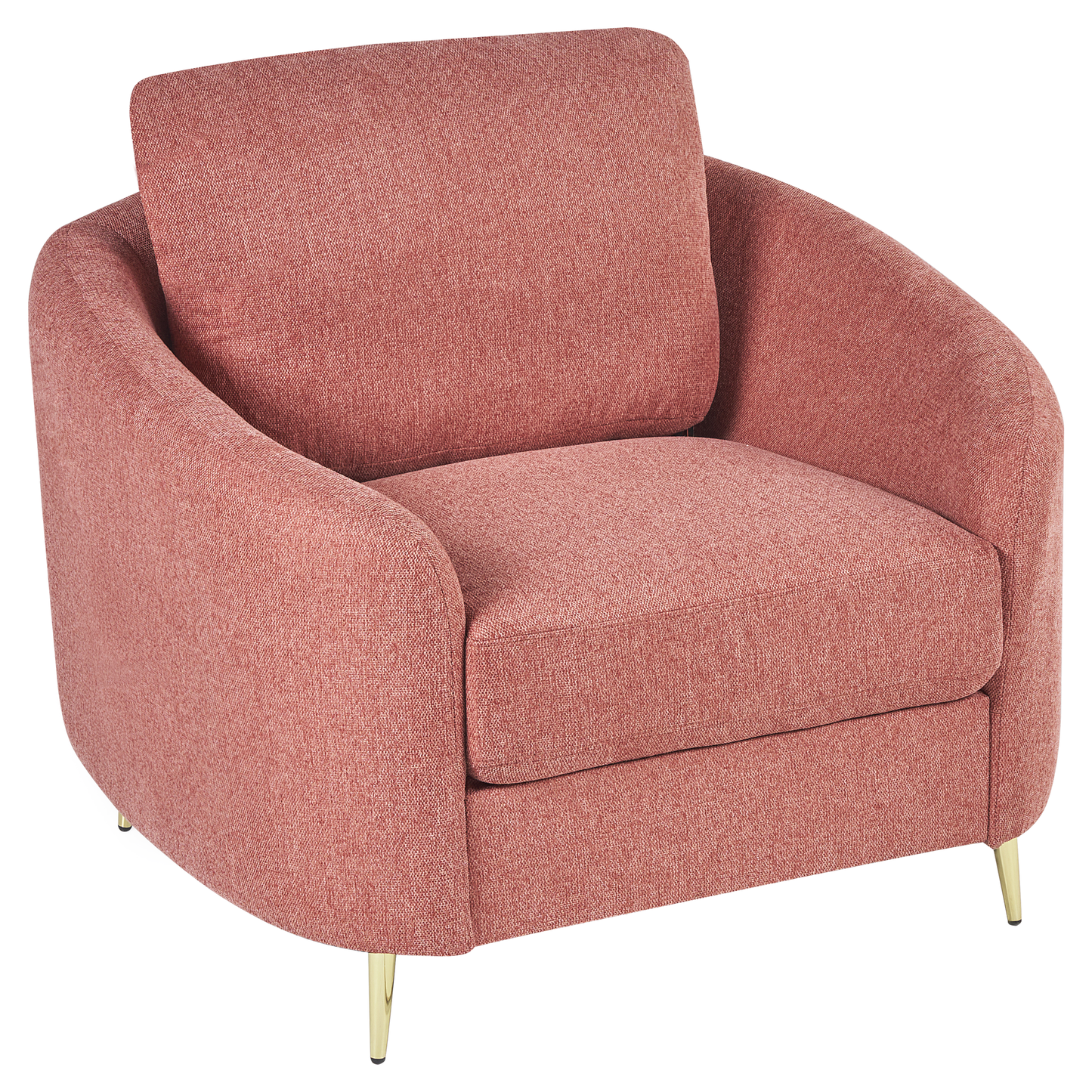 Sofa Set Polsterbezug rosa / gold 6-Sitzer TROSA