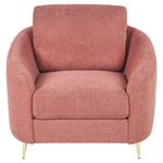 Sofa Set Polsterbezug rosa / gold 6-Sitzer TROSA