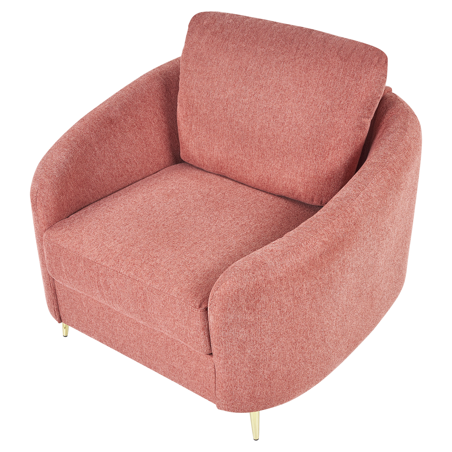 Sofa Set Polsterbezug rosa / gold 6-Sitzer TROSA