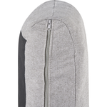 2-Sitzer Sofa Polsterbezug hellgrau / gold TROSA