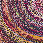 Teppich Baumwolle bunt ⌀ 140 cm TOKAT