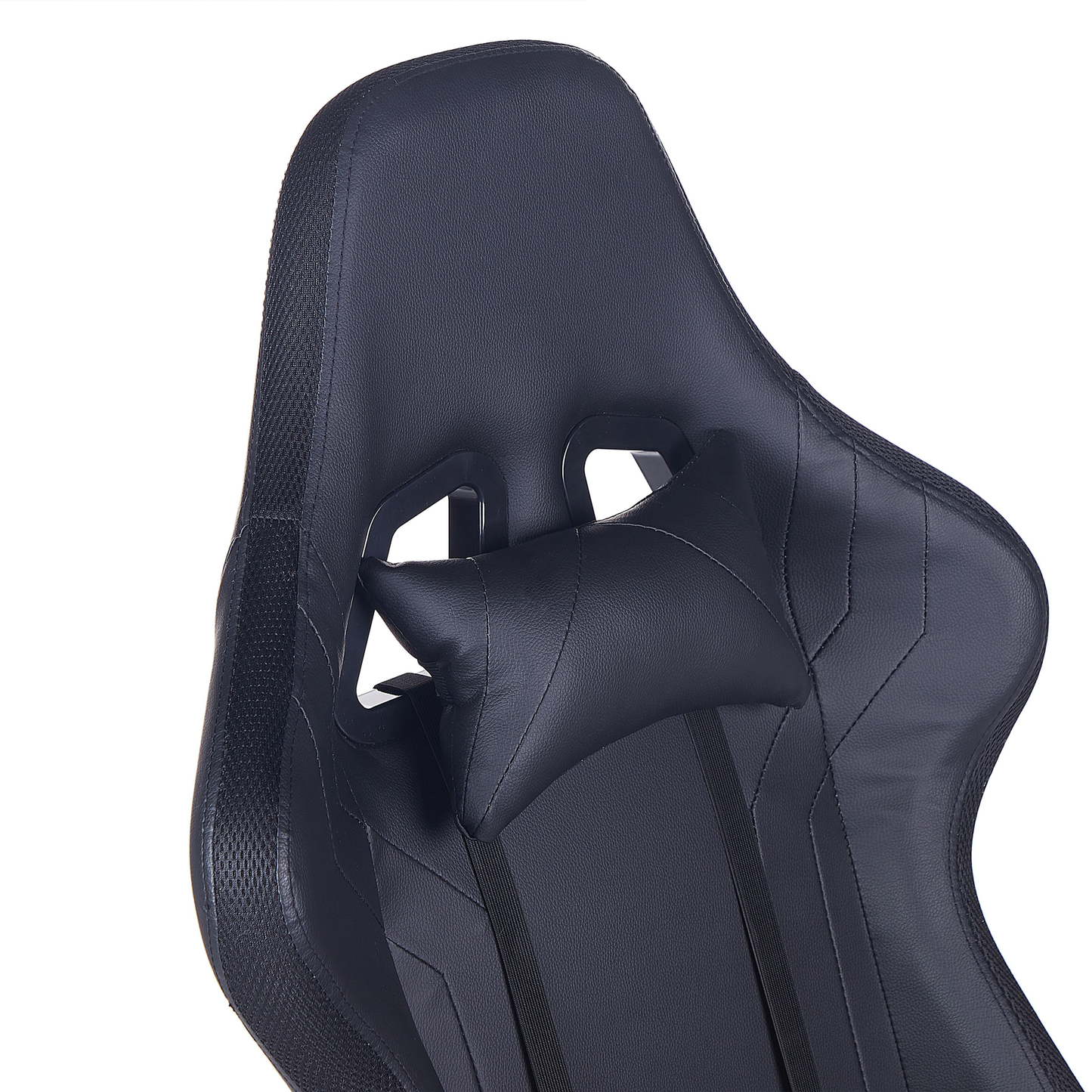 Gaming Stuhl drehbar GLEAM Kunstleder Schwarz