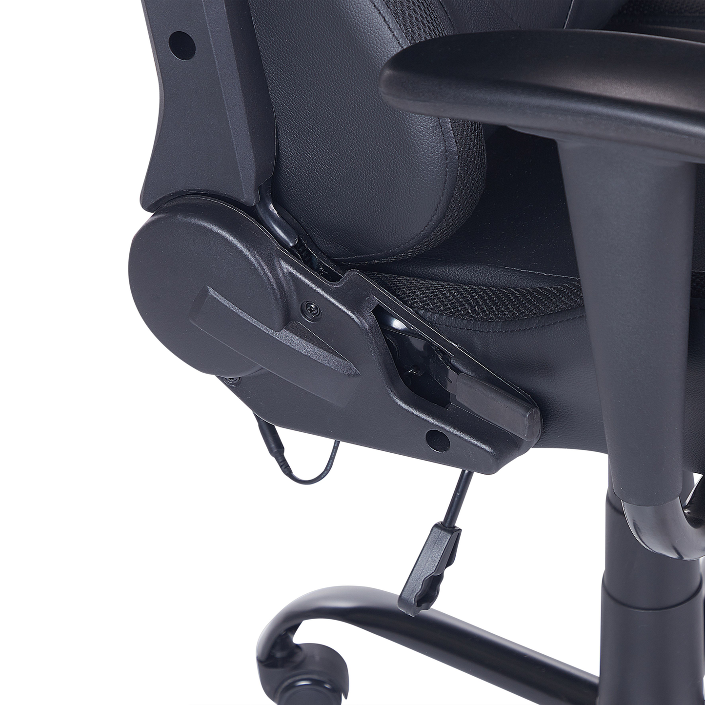 Gaming Stuhl drehbar GLEAM Kunstleder Schwarz