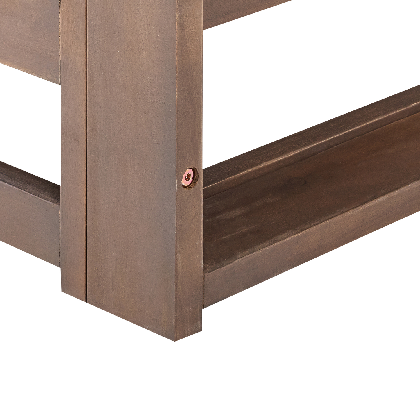 Gartensofa 2-Sitzer TRANI modular zertifiziertes Akazienholz Dunkelbraun