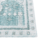Teppich Baumwolle mintgrün 200 x 300 cm orientalisches Muster Kurzflor FULLA
