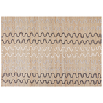 Teppich Jute beige 160 x 230 cm geometrisches Muster Kurzflor SOGUT