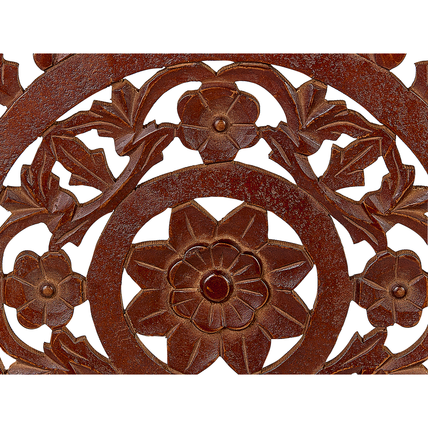 Beistelltisch 2er Set dunkler Holzfarbton quadratisch SHUKUR