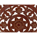 Beistelltisch 2er Set dunkler Holzfarbton quadratisch SHUKUR