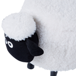 Tierhocker mit Stauraum Felloptik weiss Schafform SHEEP