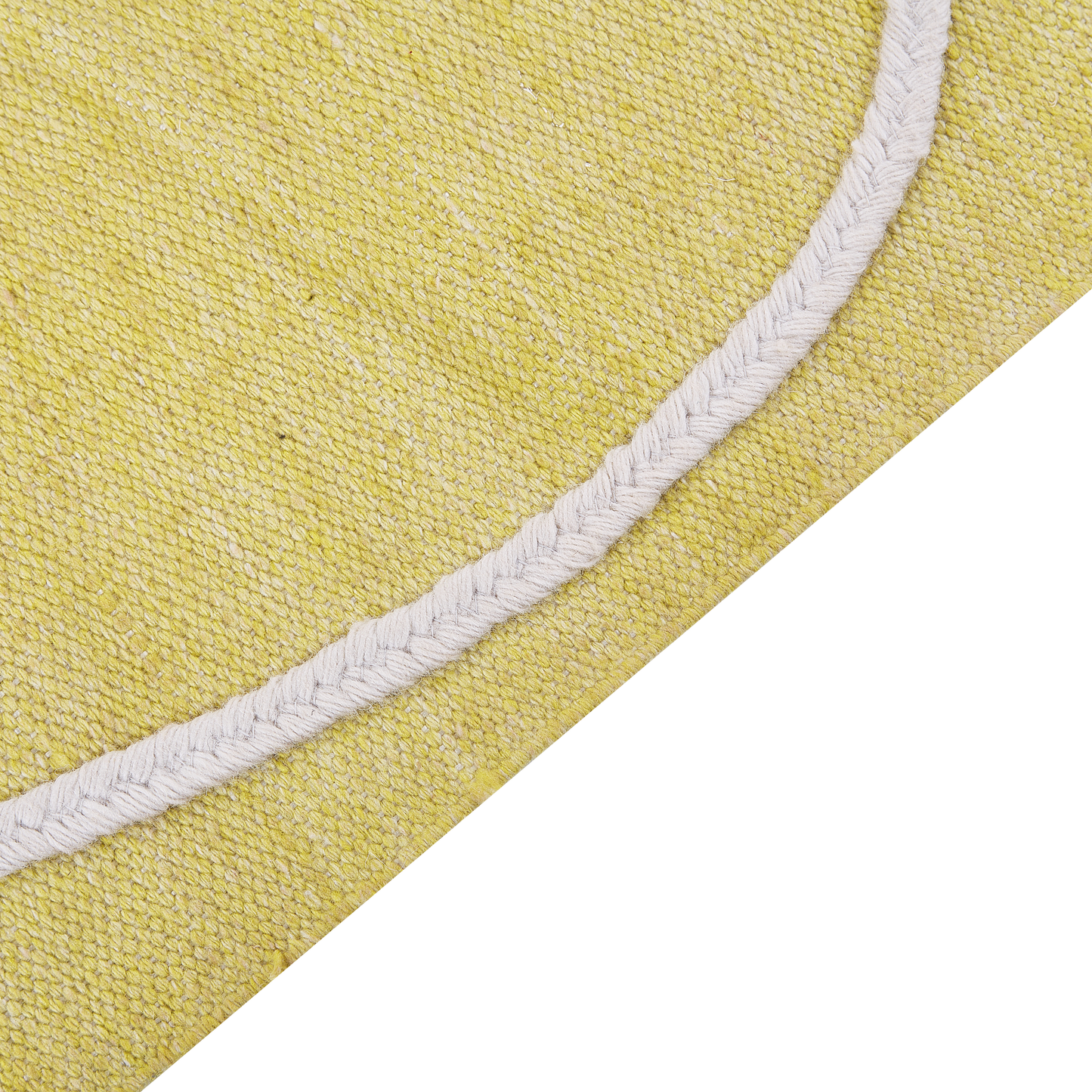 Outdoor Teppich gelb 140 x 200 cm abstraktes Muster Kurzflor YAVU