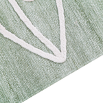 Outdoor Teppich hellgrün 80 x 150 cm abstraktes Muster Kurzflor YAVU