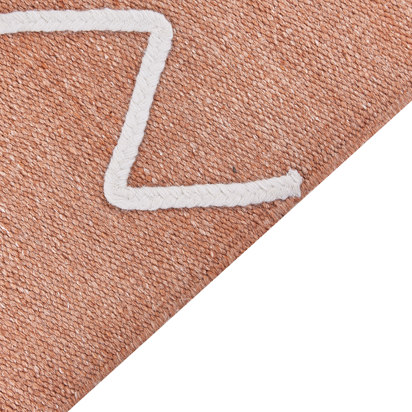 Outdoor Teppich hellrot 80 x 150 cm abstraktes Muster Kurzflor YAVU