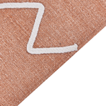 Outdoor Teppich hellrot 80 x 150 cm abstraktes Muster Kurzflor YAVU