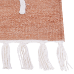 Outdoor Teppich hellrot 140 x 200 cm abstraktes Muster Kurzflor YAVU