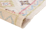 Teppich Jute mehrfarbig 80 x 150 cm orientalisches Muster Kurzflor TERKOS