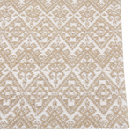 Teppich Jute beige 200 x 300 cm geometrisches Muster Kurzflor ATIMA
