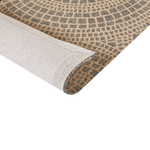 Teppich Jute beige / grau 160 x 230 cm geometrisches Muster Kurzflor ARIBA