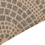 Teppich Jute beige / grau 200 x 300 cm geometrisches Muster Kurzflor ARIBA