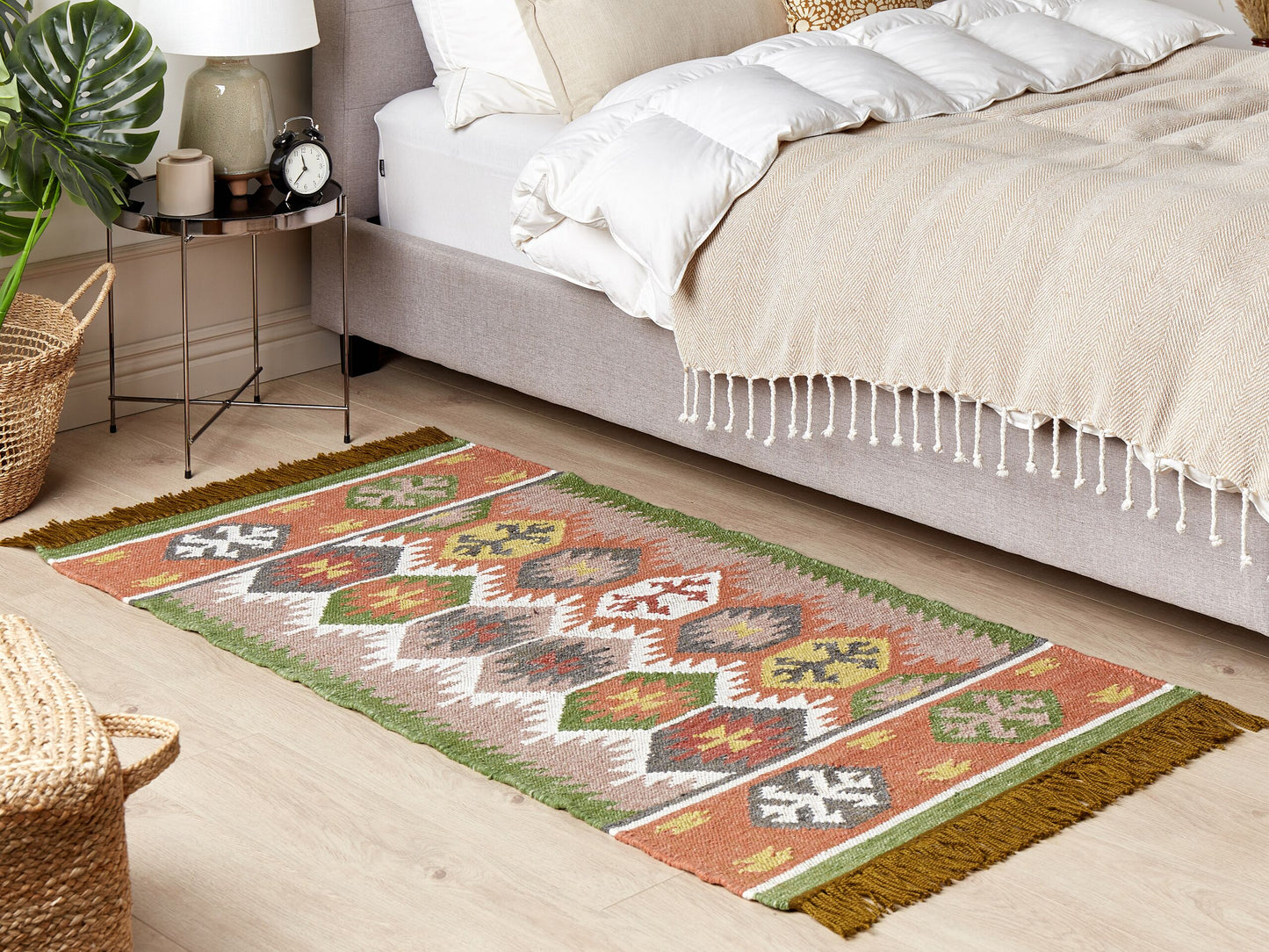 Outdoor Teppich mehrfarbig 80 x 150 cm orientalisches Muster Kurzflor SAHBAZ