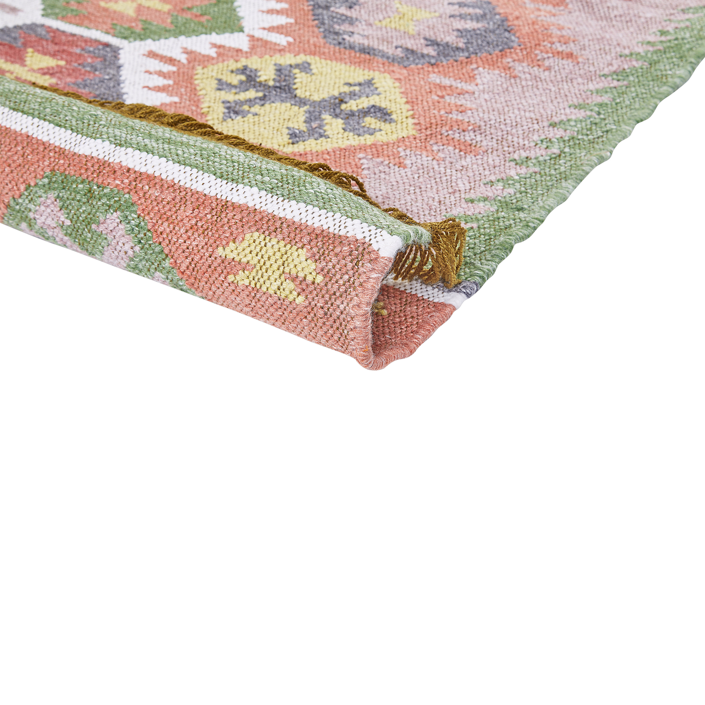 Outdoor Teppich mehrfarbig 80 x 150 cm orientalisches Muster Kurzflor SAHBAZ