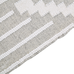 Outdoor Teppich grau / weiss 80 x 150 cm orientalisches Muster Kurzflor TABIAT