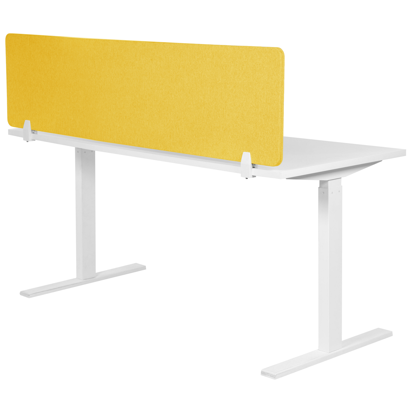 Schreibtischtrennwand senfgelb 130 x 40 cm WALLY